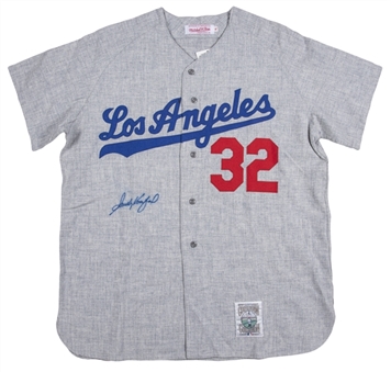 Sandy Koufax Signed Los Angeles Dodgers Mitchell & Ness Road Jersey (JSA)